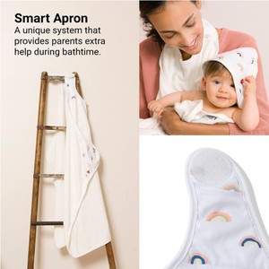 100% Coton Ultra Doux Bambou Extra Large <span class=keywords><strong>Papillon</strong></span> 41x43 Smart Tablier bébé <span class=keywords><strong>serviette</strong></span> - Product Image 5