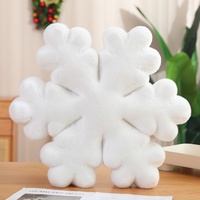 Coussin en peluche flocon de neige blanc dessin animé, oreiller unisexe en forme d'ours, tapis de sol décoratif pour la maison, rembourré en PP, coussin de sieste ou coussin de chaise, cadeau pour filles