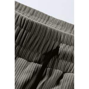 2025 <b>Men's</b> Corduroy Pants Drawstring Waist Stretch <b>Tapered</b> <b>Joggers</b> Sweatpants Chinos with Pockets Anti-Wrinkle Colored Wash - Product Image 5