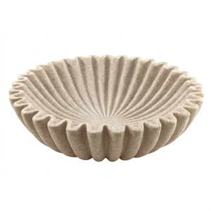 Cuenco Cuadrado de Mármol Travertino de Lujo para Decoración de Mesa de Centro, Ecológico, para Almacenamiento de Frutas, para Fiestas y Diseño de Interiores del Hogar - Product Image 1
