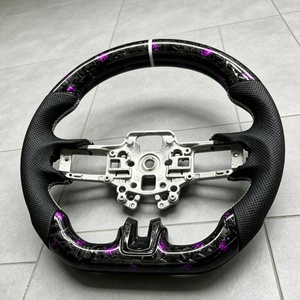 Volant de voiture en fibre de carbone forgé sur mesure pour Ford <span class=keywords><strong>Mustang</strong></span> S550 6ème génération Coupé 2015-2024 <span class=keywords><strong>GT</strong></span> 350 500 R Shelby - Product Image 5
