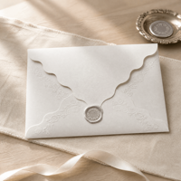 Ensemble d'invitations de mariage de luxe gaufrées à motifs floraux, avec enveloppe personnalisée à l'aquarelle, carte RSVP et papeterie de baptême personnalisée