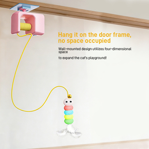 Jouet Électrique Automatique Écologique pour Animaux de Compagnie, Plume <span class=keywords><strong>Yo</strong></span>-<span class=keywords><strong>Yo</strong></span> Suspendue à la Porte, Amusant pour l'Auto-Entretenement des Chats, Intelligent, en Fausse Fourrure Moderne, Vente en Gros - Product Image 3