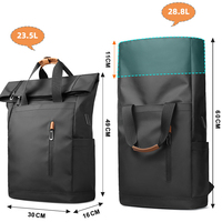 2024 nouveau sac à dos multifonctionnel pour hommes grande capacité extensible voyage sac à dos étanche roulant sac à dos pour ordinateur portable