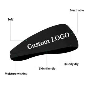 عصابة رأس رياضية متعددة الألوان من البوليستر للرجال والنساء بشعار مخصص - Product Image 3