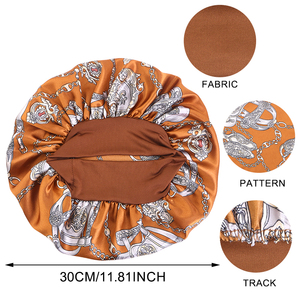 Bonnet en Satin Prêt à Expédier, Chouchou Cheveux en Soie pour Dormir Avec Large Bande Élastique, Bonnet de Nuit Couche Unique pour Femmes - Product Image 3