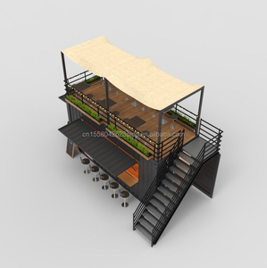 Modern Luxury 20ft 40ft Prefab Folding Container For <strong>Outdoor</strong> House Dining Coffee Shop Durable Sandwich Panel Steel Kiosk - Product Image 5