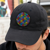 Parche Bordado Personalizado con Certificación OEKO-TEX, 12000 Puntadas, Insignia de Símbolo de Paz de Alta Densidad Termoadhesiva para Ropa
