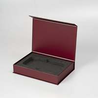 Boîtes cadeaux magnétiques en carton rigide avec logo personnalisé, papier laminé mat, emballage en carton rigide avec insert en mousse EVA