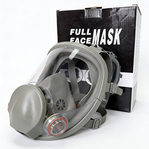 <span class=keywords><strong>Masque</strong></span> facial réutilisable en silicone anti-poussière et anti-air, kit respirateur intégral 6800DIN avec filtre à charbon actif pour la sécurité respiratoire - Product Image 1