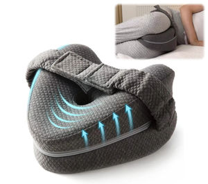 Almohada en Forma de U de Espuma Viscoelástica Ecológica de Nuevo Estilo, Relleno de Gel de Poliéster, Magnética, Extraíble, Lavable, Antibacteriana, Soporte para Rodillas - Product Image 1