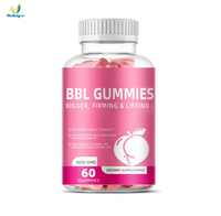 Gummies véganes BBL 2026 à succès pour l'agrandissement et le lifting des hanches, vitamines à base de maca pour les fesses, suppléments pour courbes, 60 unités pour hommes et femmes