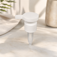 Pompe distributrice de savon liquide en plastique 24/410 anti-déversement à visser, bouchon de bouteille de lotion 24 mm, vente en gros usine
