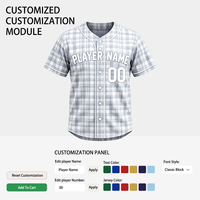 Maillots de baseball personnalisés pour équipes de softball à lancer lent pour adultes, en maille athlétique respirante, avec nom, numéro et logo personnalisés, en sergé cousu