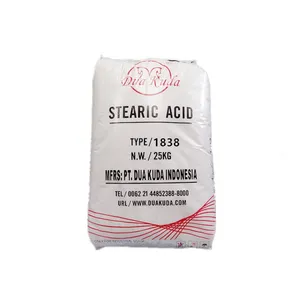 Top Quality Chemical PT. DUA KUDA Indonesia White Powder Stearic Acid for Hot Melt Granulate 1838 Stearic Acid