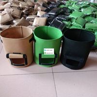 5-pack 10 gallon aardappelkweekzakken, tuinplantzakken met versterkte handgrepen, verdikte niet-geweven stof potten voor tomaten
