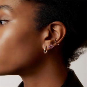 Snake Pattern <b>Cuff</b> <b>Earrings</b> 18K Gold Stainless Steel Round Geometric Fashion Jewelry - Product Image 4