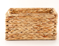 Paniers en osier pour le rangement avec poignées intégrées, panier de rangement tissé à la main
