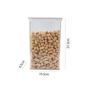 Contenedor de Plástico para Almacenamiento de Alimentos al Vacío, 3.4L, Saludable, para Granos y Frijoles, Mantiene la Frescura, con Organizador y Soporte - Product Image 2