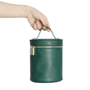 Custom Soft PU Leather <strong>Make</strong> <strong>up</strong> Brush <strong>Holder</strong> Round Cosmetic Makeup Brush Skincare Bottle Cylinder Tube Case Christmas Gift Box - Product Image 6