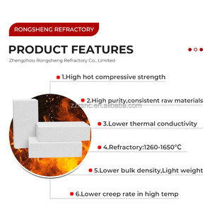 El mejor precio Jm23 Jm32 Ladrillos de mullita Horno industrial k23 k26 Ladrillo refractario de losa IFB Ladrillo de fuego aislante - Product Image 2