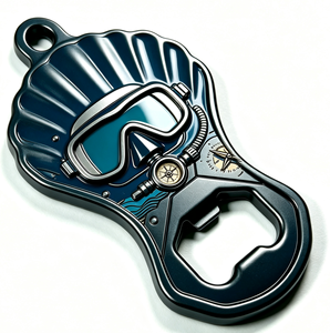 Custom Zinc Alloy Bottle Opener Enamel Beer Cap Remover Diving Goggle Shape Promotional <b>Bar</b> <b>Tool</b> - Product Image 1