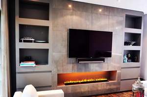 Chimenea Eléctrica Decorativa de Vapor de Agua 3D con Pantalla LED de Llama Multicolor para Montaje <span class=keywords><strong>en</strong></span> <span class=keywords><strong>Pared</strong></span> Interior - Product Image 5