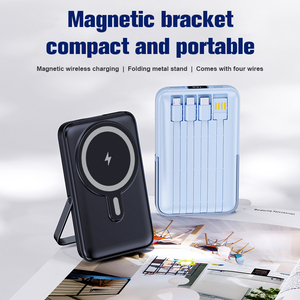 <span class=keywords><strong>Cargador</strong></span> Inalámbrico Portátil de 15W con 4 Cables Integrados y Soporte, Batería Externa Multifuncional de 10000mAh con Carga Rápida PD de 22.5W - Product Image 6