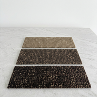 Dalles de moquette en nylon teint à 100 % avec support en PVC, fabriquées à la machine, 100x25cm, 50x50cm, pour bureaux