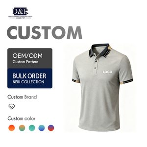 Camisa de Golf Formal de Alta Calidad para Hombre, Manga Corta de Verano, Antiarrugas, de Poliéster, con Botones, Cuello Transpirable, Tipo Polo - Product Image 1