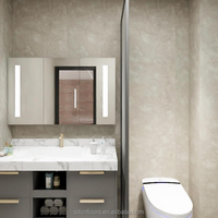 Vente en gros 475/600/950/1200*2440mm Panneau mural SPC alternatif à motif de marbre Panneau en plastique pour pierre Feuille de marbre PVC flexible UV