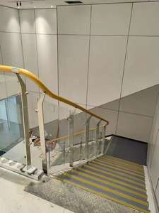 304 מפעל oem/odm סיפק התקנה קלה להתקנה מוט נירוסטה מעקה עמודה חיצונית עבור מדרגות בית חולים - Product Image 3