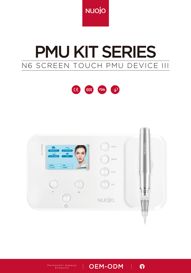 NUOJO Personalized High-end Customizing Eyebrow Lips Makeup Device PMU&MTS Complete Digital Machine
