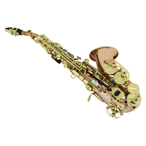 SLADE Instruments de musique en bronze professionnel en gros Saxophone soprano de haute qualité en or rose avec accessoires - Product Image 6