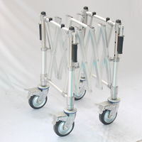 Cercueil en métal design moderne prix d'usine cercueil funéraire pliant en alliage d'aluminium YXZ-D-3 de cercueil pour usage hospitalier
