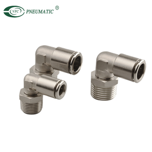 Codo recto de latón tipo VPC de alta calidad, rosca NPT, 1/8, 1/4, 3/8, 1/2, Accesorios Neumáticos de empuje - Product Image 6