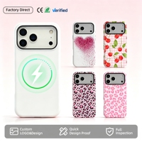 Funda Magnética para Teléfono Android con Impresión 3D por Sublimación, Logotipo Personalizado al por Mayor, Fundas Magnéticas con Transferencia de Calor para iPhone 17 Pro