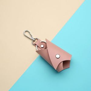 Étui à clés de voiture en forme de coupe-vent, en cuir PU, pochette organisatrice de clés pour femmes et hommes, accessoires intérieurs de voiture, livraison rapide, prêt à expédier - Product Image 4