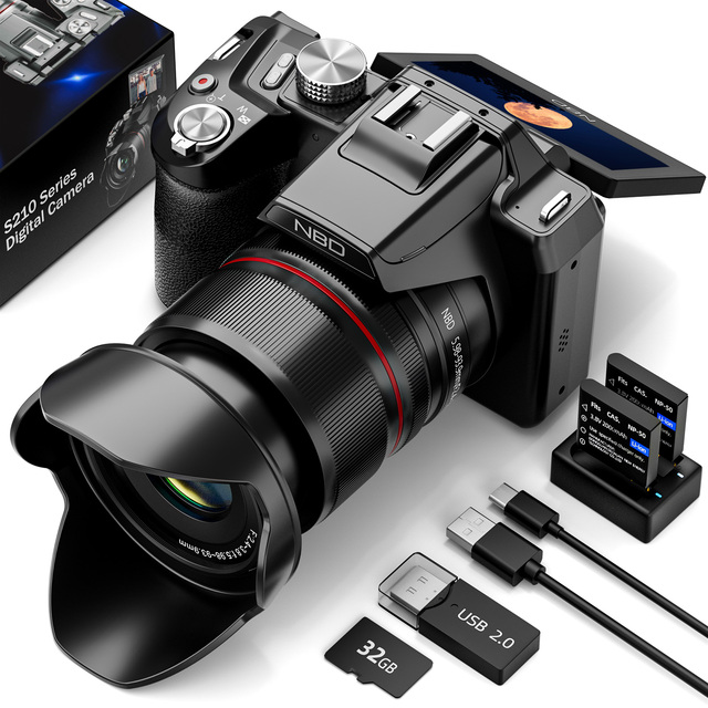 NBD S210 Mirrorless 5k Video Camera Optical Image Stabilization 64mp 16x Optical Zoom Camera