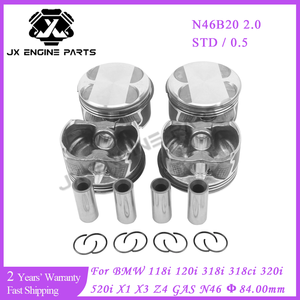 Kit de pistons et segments de piston STD 0.5 pour moteur N46 BMW 2.0 118i 120i <span class=keywords><strong>318i</strong></span> 318ci 320i 520i X1 X3 Z4 N46B20 2.0L E60 E87 E88 E90 <span class=keywords><strong>E91</strong></span> - Product Image 2