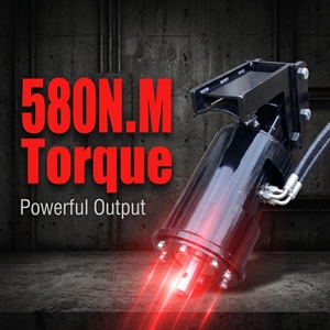 Moteur de tarière hydraulique pour <span class=keywords><strong>mini</strong></span>-excavatrice <span class=keywords><strong>1T</strong></span>, avec tarières de 200-300 mm, puits de forage à couple élevé pour Kubota, <span class=keywords><strong>Bobcat</strong></span>, Yanmar, Takeuchi - Product Image 2
