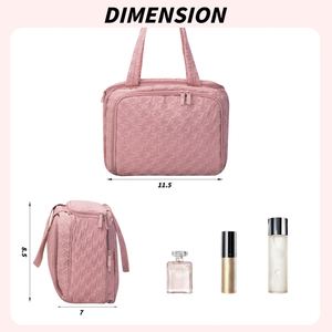 Sac de toilette multifonctionnel pour voyage avec séparation humide/sec pour un rangement organisé des articles de beauté - Product Image 2