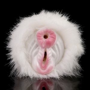 GEEBA Masturbador Masculino de Bolsillo Abierto, Muñeca Masturbadora de Silicona, Estimulador Peludo, Masturbador Masculino de Doble Canal, Juguetes Sexuales - Product Image 3