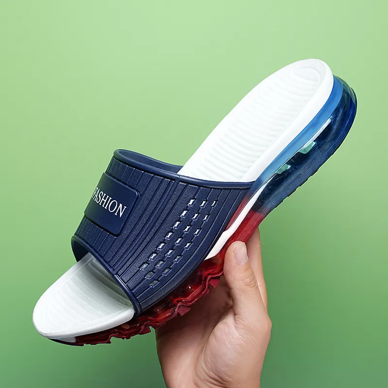 Bubble Slides stampa personalizzata all'ingrosso Flat Plain Pvc Slides calzature più nuovo Design Eva Plain Slide calzature pantofole per uomo