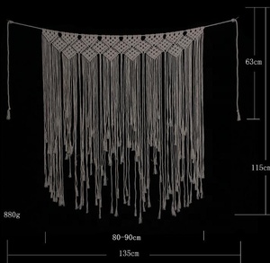 135*115CM Della Decorazione Della Casa Appeso <span class=keywords><strong>Macrame</strong></span> Arazzo Crochet Lavorato A Maglia <span class=keywords><strong>Macrame</strong></span> di Attaccatura di Parete - Product Image 4