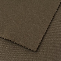 Tissu Ponte-di-Roma en mélange de coton, polyester, élasthanne et lin, tissu scuba tricoté 280 g/m² pour vestes, sweats à capuche et pantalons