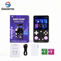 Konsol Game Genggam X36 Ultra 3500mah 8 Jam Waktu Kerja Layar 4.2 Inci 20000+ Game 64G Pemutar Video Game Chip RK3326 Joystick RGB