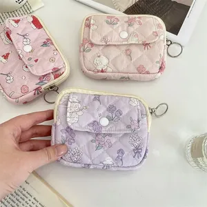 Portafogli da donna con piccoli cartoncino da donna in poliestere trapuntato, portafoglio con pochette, borsa da donna, borsa per il trucco - Product Image 1