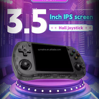 Nouveau POWKIDDY X35H Console de jeu portable rétro RK3566 POWKIDDYOS 3.5 pouces poche Open Source 26 + simulateurs Joystick à effet Hall