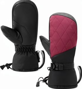 Guantes de Esquí Impermeables, Guantes de Nieve con Aislamiento Térmico, Cordón Ajustable, para Deportes de Invierno, Snowboard, Esquí, Deportes al Aire Libre, Logotipo Personalizado - Product Image 1